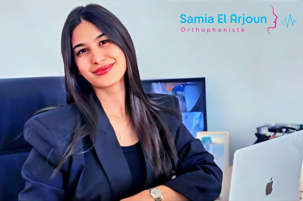 Samia El Arjoun orthophoniste à Casablanca - séance avec un enfant