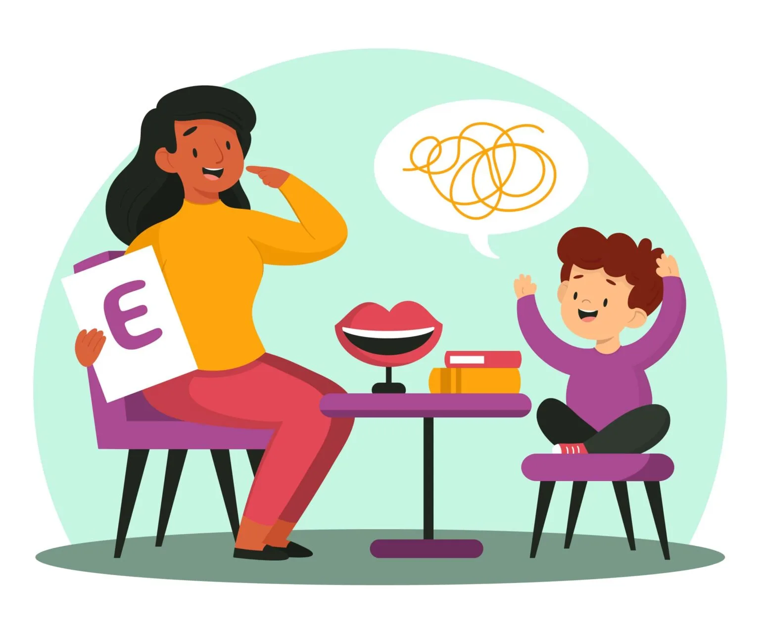 Icône troubles du langage oral